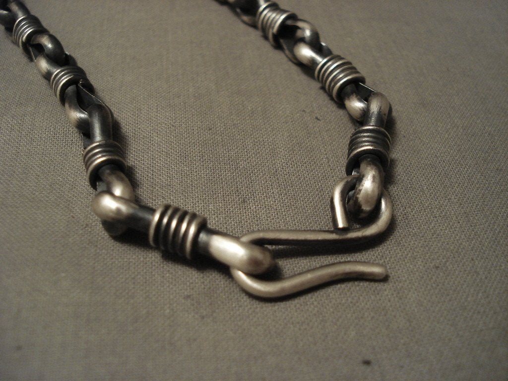 140 Gram Heavy Vintage Zuni Navajo Kachina Native American Silver Necklace - Authentic Tribal Jewelry for Women, Perfect for Boho Fashion, Cultural Events & Gift Giving