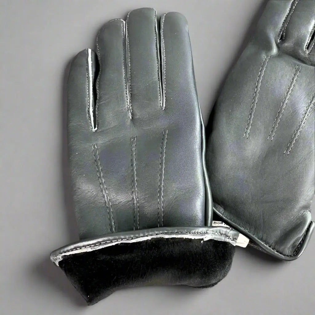 Women's Winter Leather Gloves with Soft Fur Lining - Warm Touchscreen Gloves for Cold Weather, Driving & Outdoor Activities