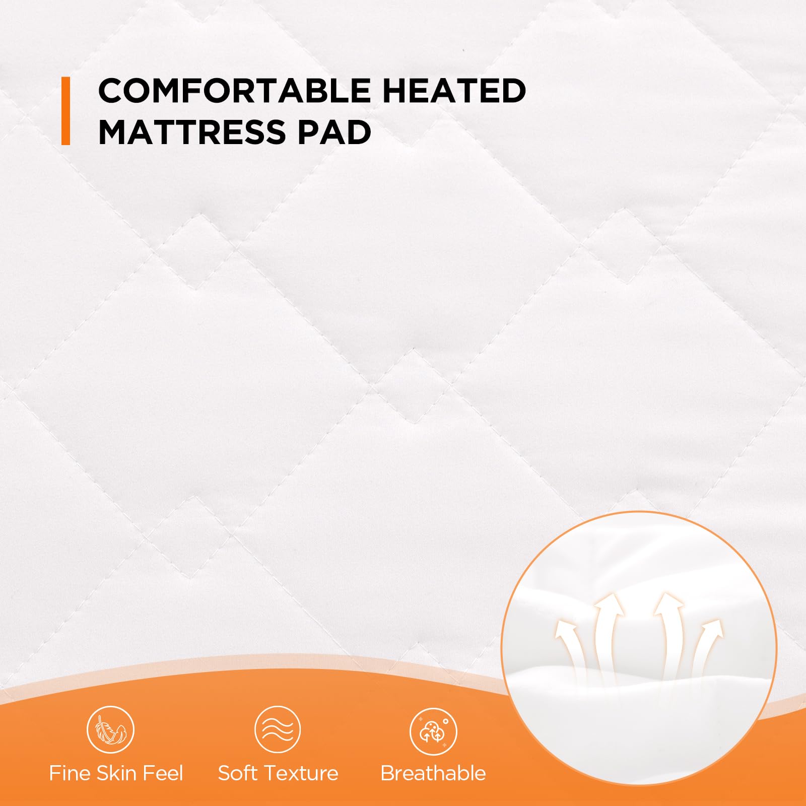 Westinghouse Electric Heated Mattress Pad Twin Size 39