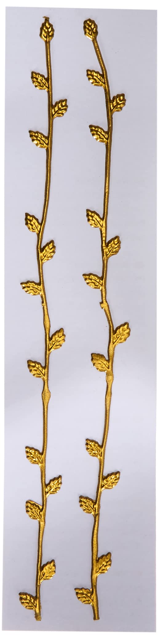 Rayher 3109806 Pack of 2 Gold Decorative Wax Strips for DIY Candle Making - 21cm Wax Decorations for Homemade Candles, Birthday Gifts & Home Decor