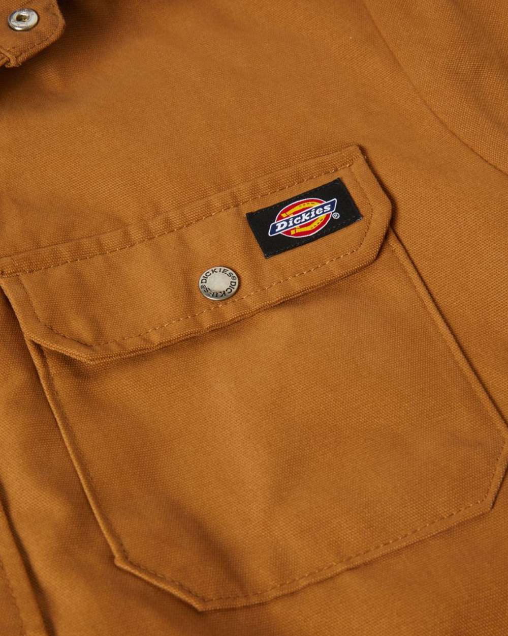 Dickies Men's Duck Shirt Jacket - Durable Workwear for Construction & Outdoor Activities - Perfect for Job Sites, Camping & Casual Wear