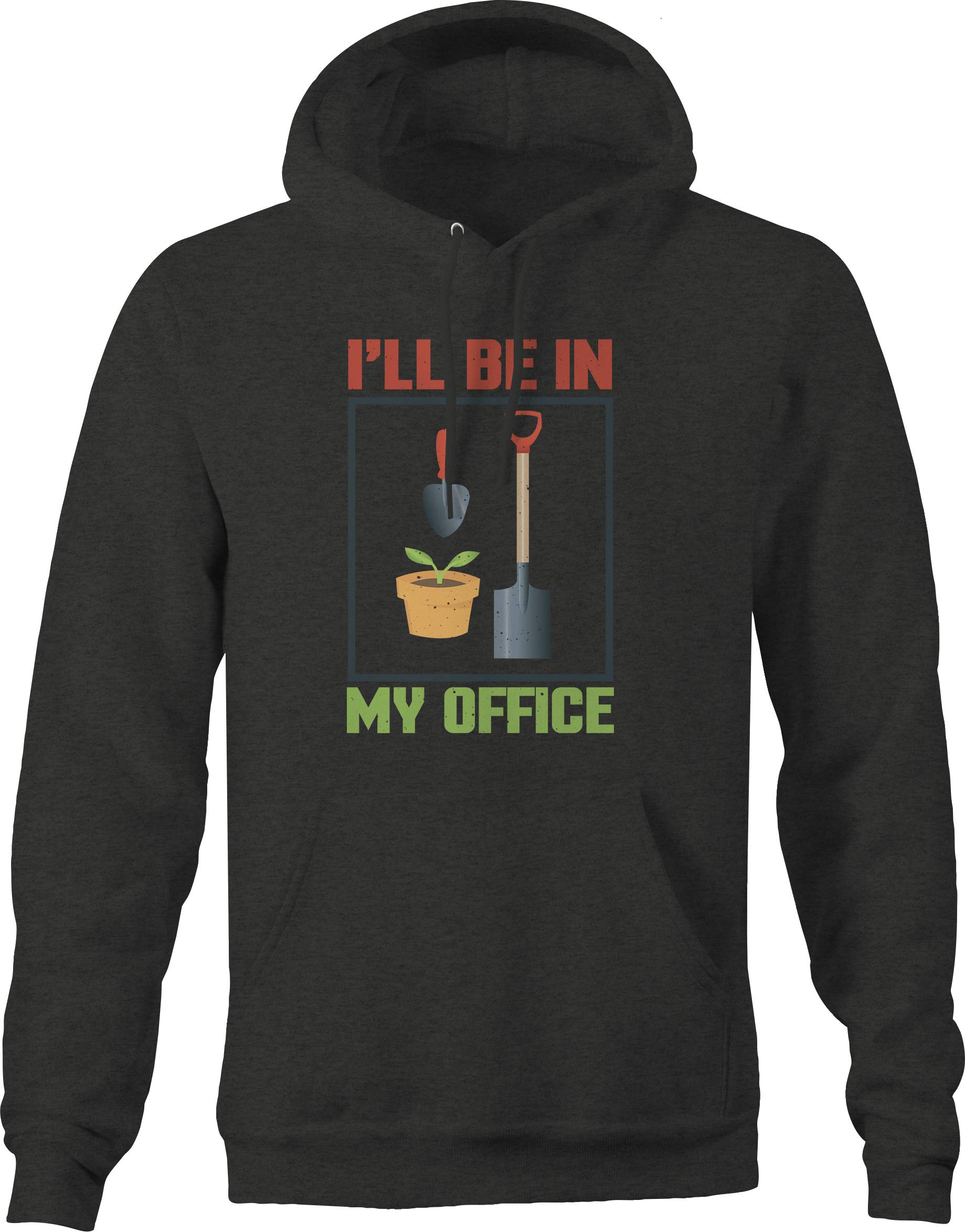 Men's Gardening Farm Hoodie - Gray Office & Outdoor Workwear for Comfortable Farming & Gardening Activities