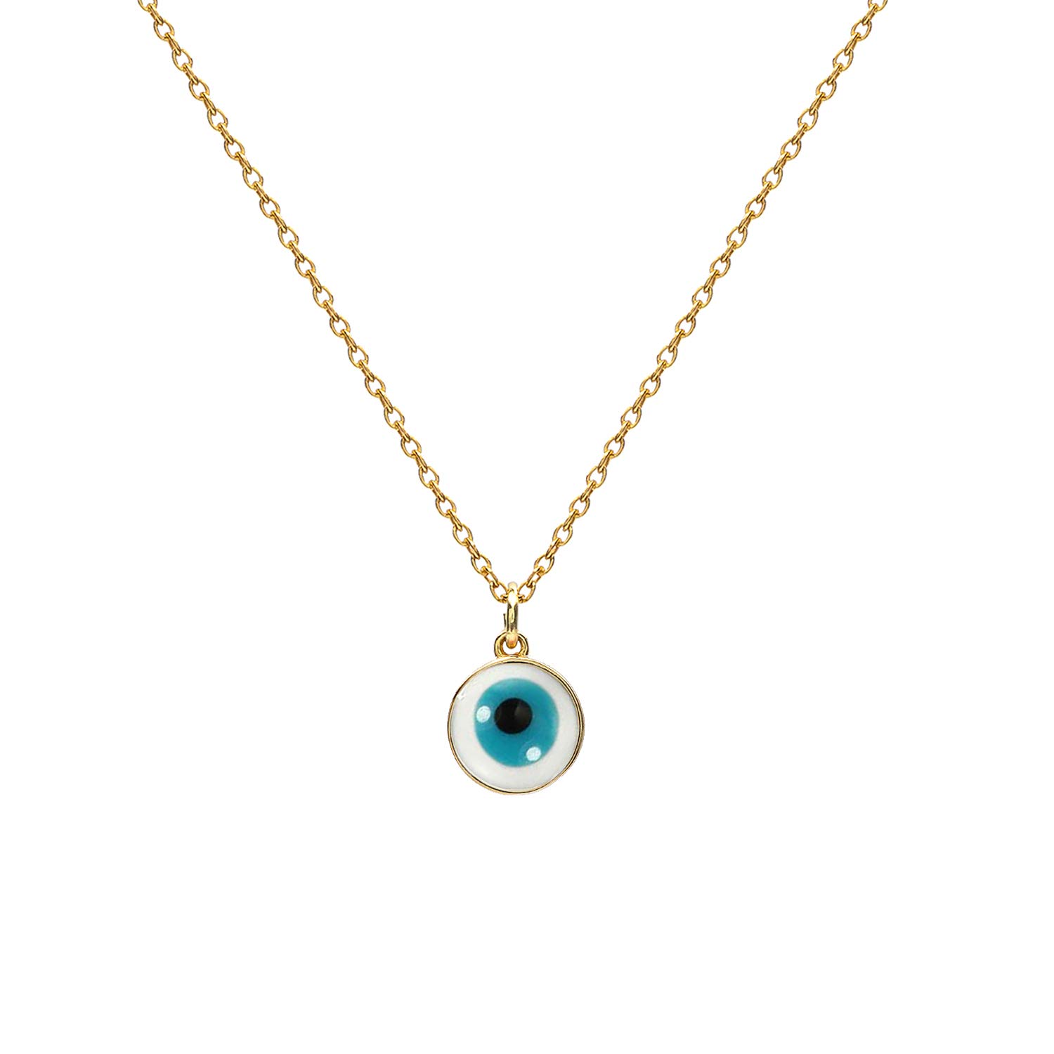 14K Gold Dainty Coin Necklace - Simple Disc Tiny Bar Pendant Choker for Women | Minimalist Layering Jewelry for Everyday Wear, Gift Giving & Special Occasions