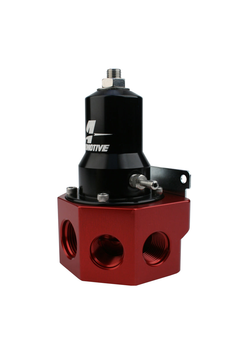 Aeromotive Fuel Pressure Regulator 30-120 PSI with .500 Valve, 4x AN-08 & AN-10 Inlets & AN-10 Bypass - High Performance Fuel System for Racing & Custom Cars