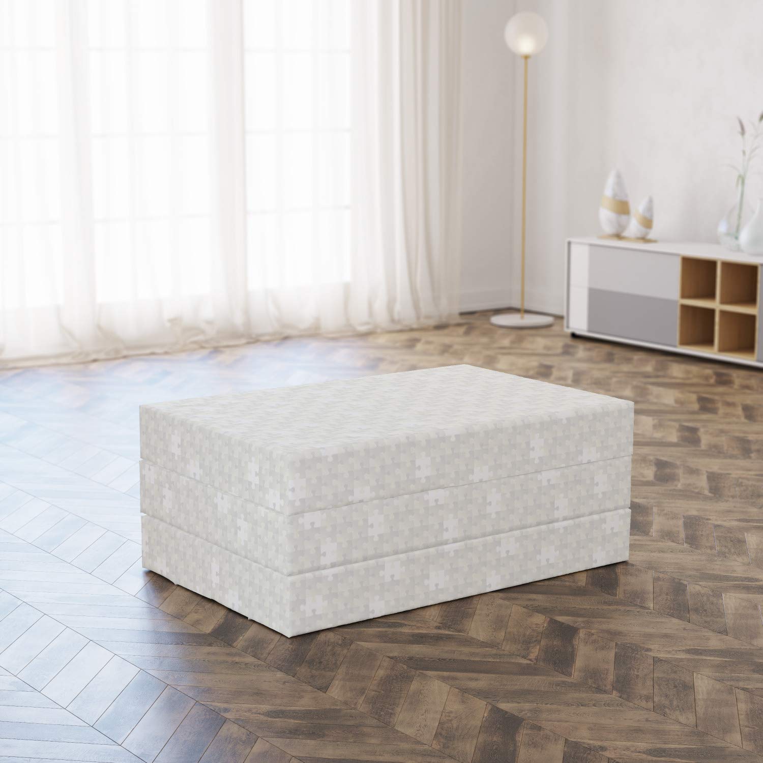 Ambesonne Grey Foldable Mattress - 74.8