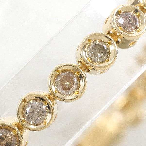 18K Yellow Gold Bracelet with Brown Diamonds - Elegant Jewelry for Women, Perfect for Weddings, Parties & Special Occasions