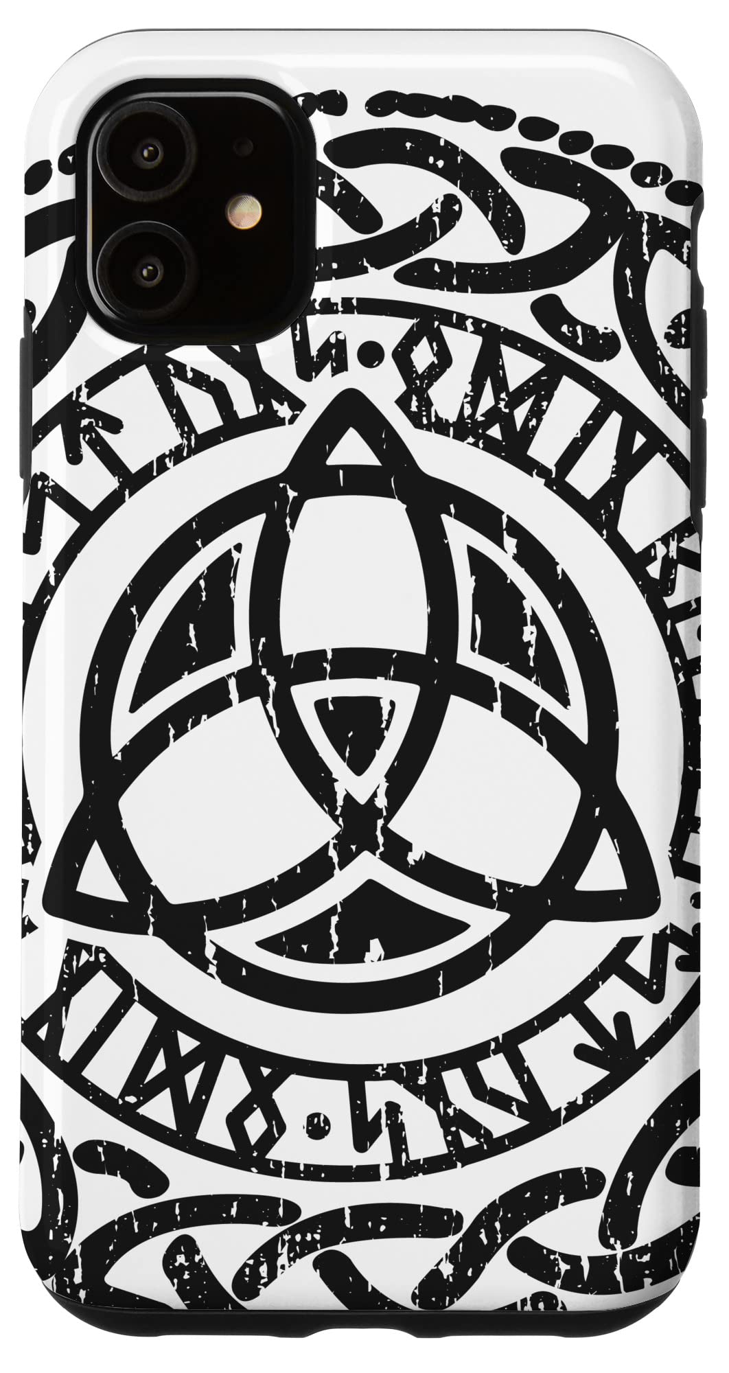 Premium iPhone 11 Case with Viking Runes & Celtic Knot Design - Durable Protective Cover for Everyday Use, Travel & Outdoor Adventures
