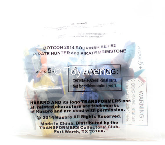 Botcon 2014 Transformers Exclusive Set #2 - Pirate Hunter & Pirate Brimstone Action Figures Collectible Toy Set | Limited Edition Souvenir for Fans & Collectors | Perfect for Display, Gifts, and Transformers Memorabilia Collections