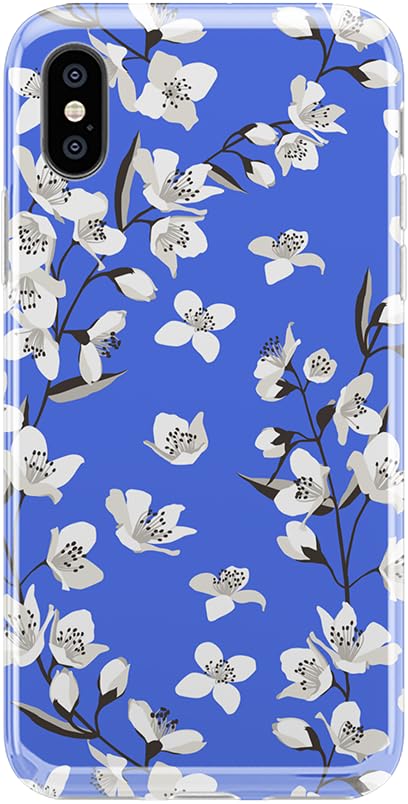 Blue Cherry Blossom Floral
