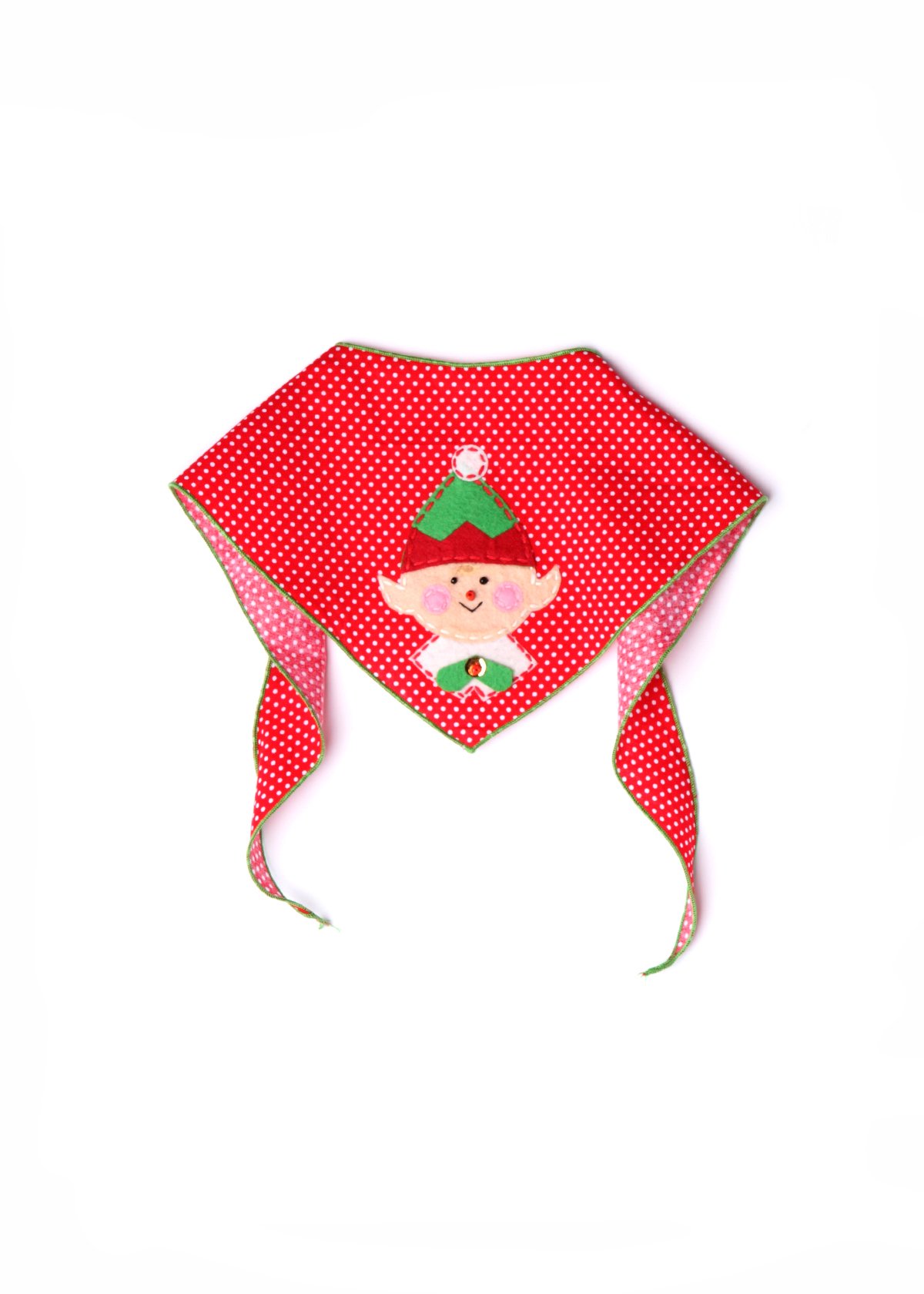 4 Pack Christmas Dog Bandanas for Medium to Large Dogs - 100% Cotton Holiday Pet Bandanas with Festive Appliques | Perfect for Holiday Photos, Parties & Gifts