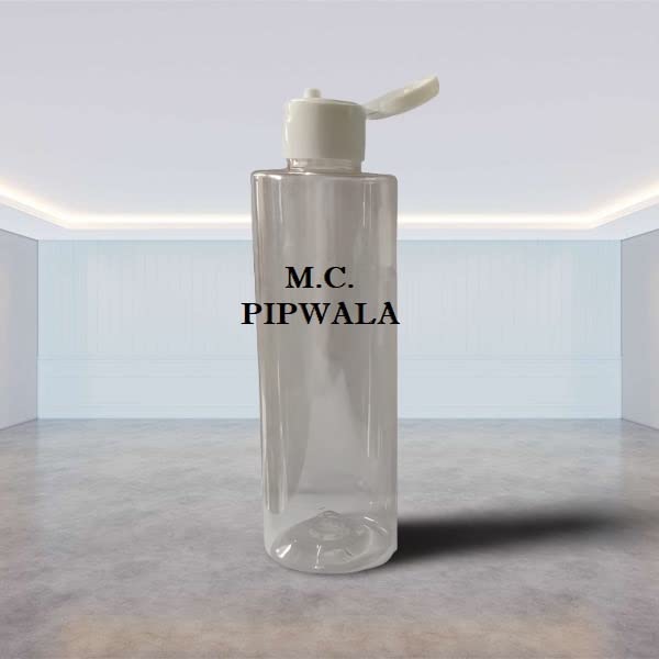 M.C. PIPWALA 100ml Clear Round Plastic Bottles with White Flip Top Cap - Leak Proof Squeeze Travel Containers for Cosmetics, Liquids & Toiletries (Pack of 3) | Perfect for Travel, DIY Beauty & Home Organization