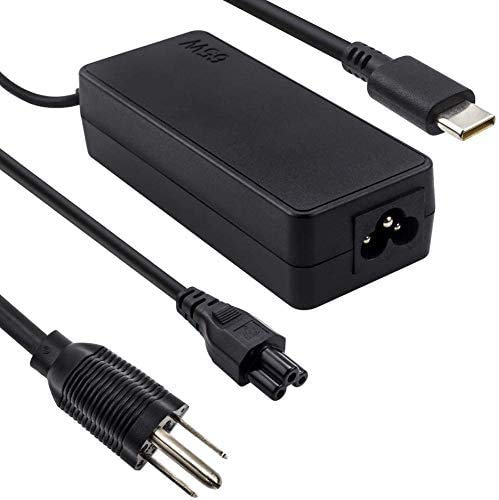 65W/45W USB-C Laptop Charger for Lenovo ThinkPad T480 T490 T580 X280 E480 E490 Series - Fast Type C Charging Adapter Power Cord - Perfect for Office, Travel & Home Use