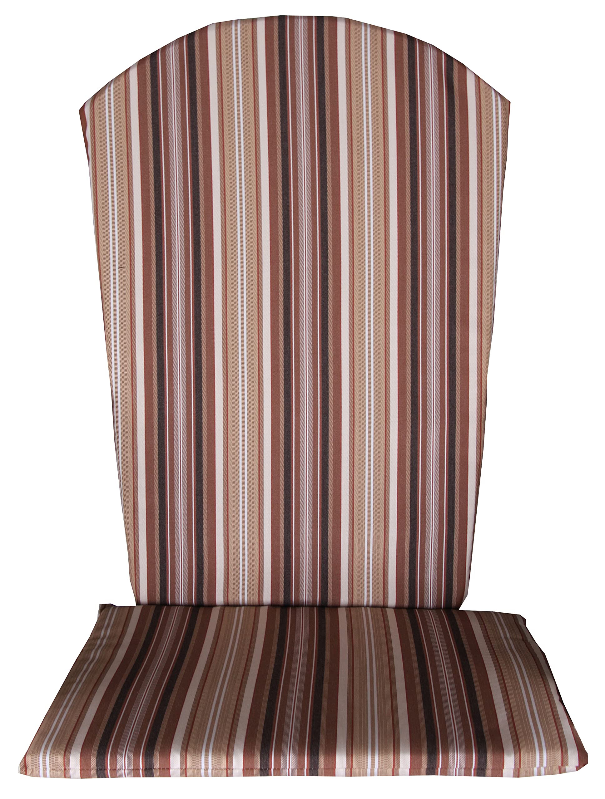 Premium Adirondack Chair Cushion - Water-Resistant Outdoor Furniture Cushion with Maroon Stripe Design - Perfect for Patio, Deck, Garden & Poolside Relaxation