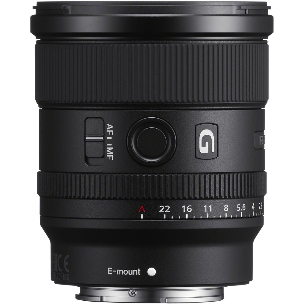 Sony FE 20mm f/1.8 G Full Frame Wide-Angle Prime Lens for Sony E-Mount Cameras - Perfect for Landscape, Astrophotography & Low Light Shooting