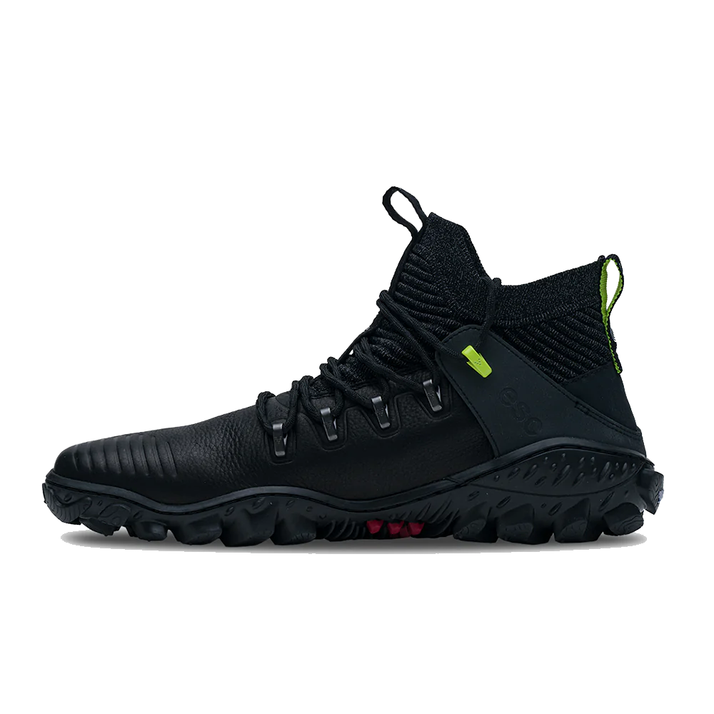 Vivobarefoot Magna Forest ESC Men's Barefoot Shoes - Obsidian/Lime - Trail Running, Hiking & Outdoor Adventure Footwear