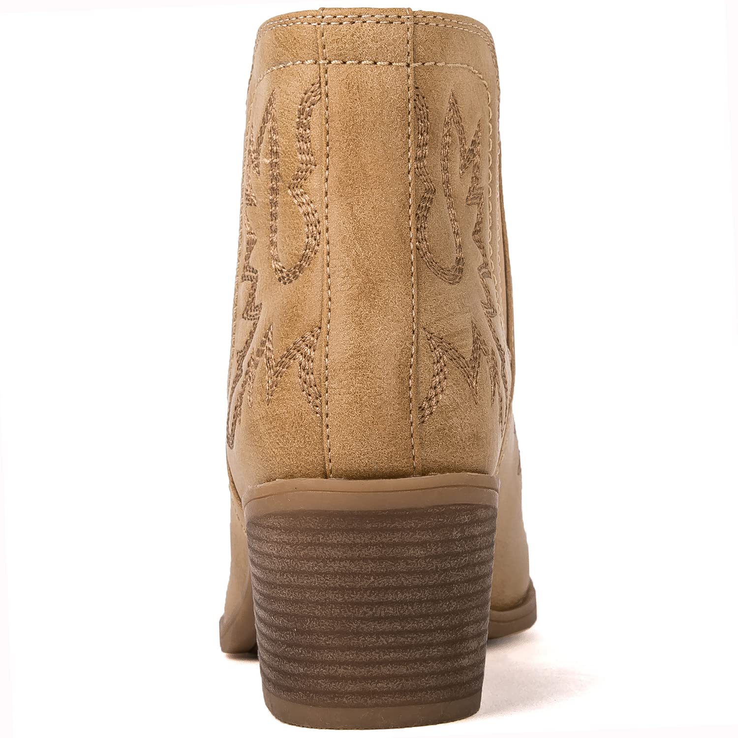 GLOBALWIN Women's Pull-On Ankle Boots - Western Cowboy Cowgirl Boots for Women | Comfortable & Stylish for Country Dancing, Rodeo, and Everyday Wear