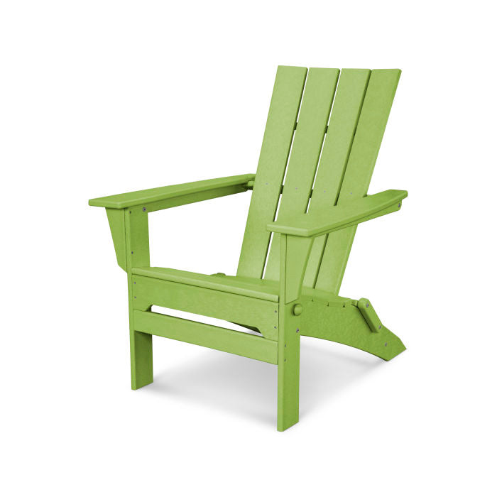 POLYWOOD Quattro Folding Adirondack Chair - Outdoor Patio Furniture, Weather-Resistant & Durable - Perfect for Backyard, Poolside, and Garden Relaxation