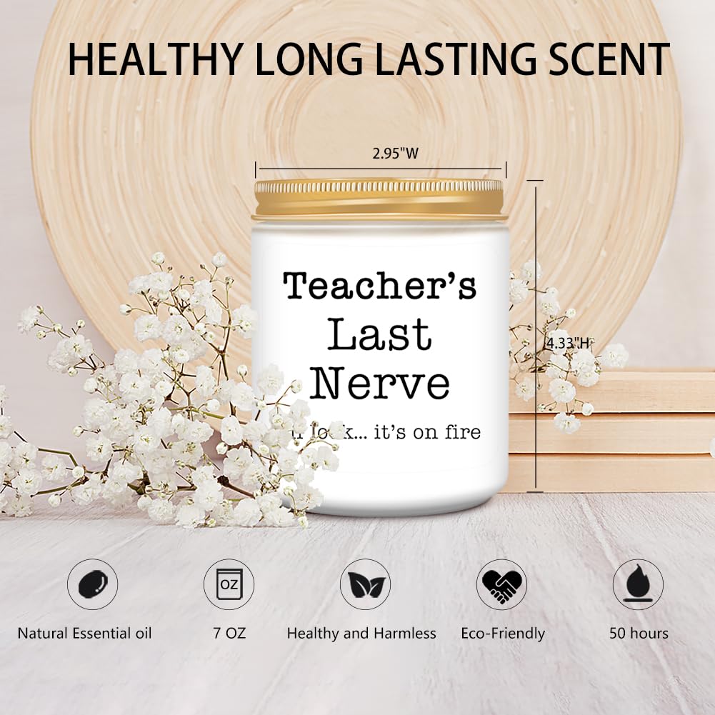 Teacher Appreciation Scented Candle - Perfect Gift for Women on Holidays & Special Occasions
