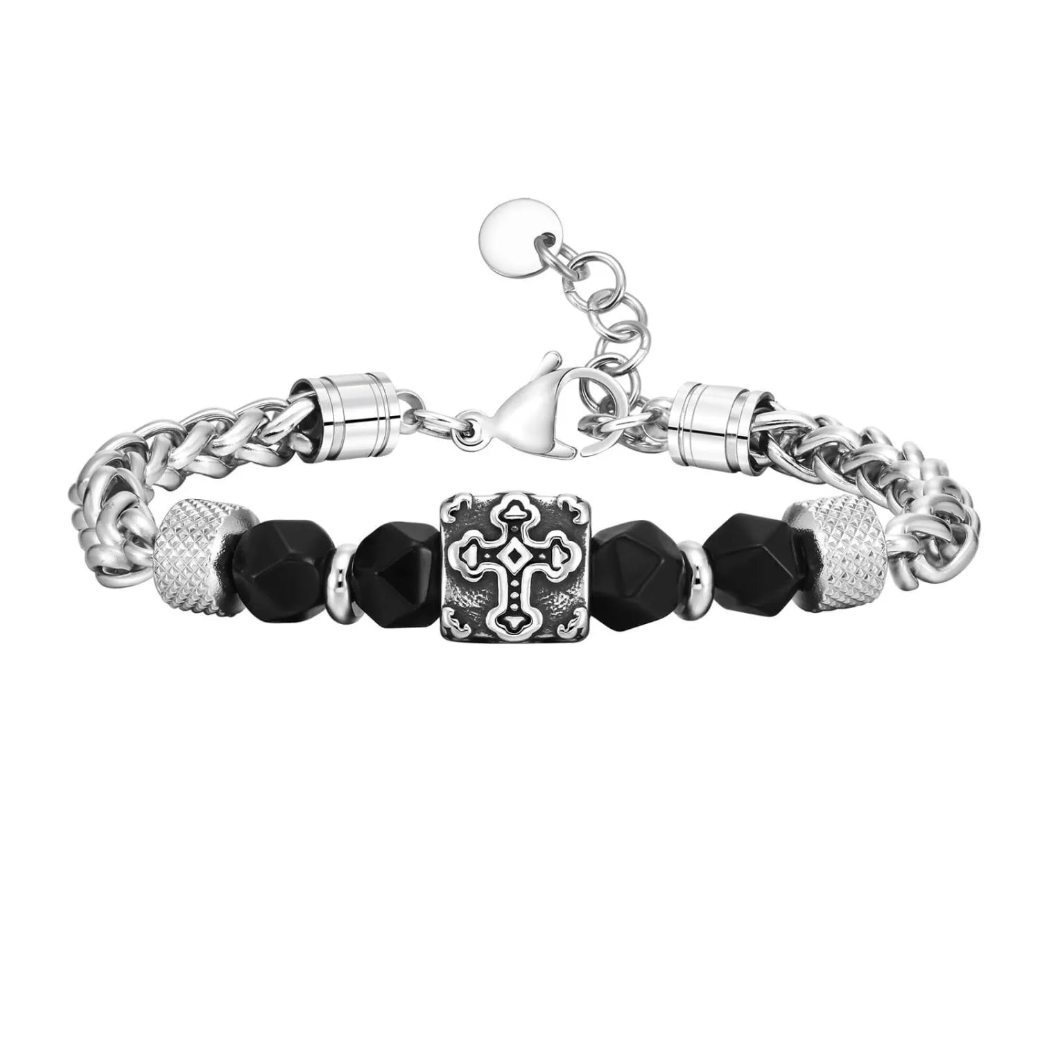 Stylish Cross Bead Bracelet for Women - Trendy Religious Jewelry Gift for Christmas, Baptism & Everyday Wear