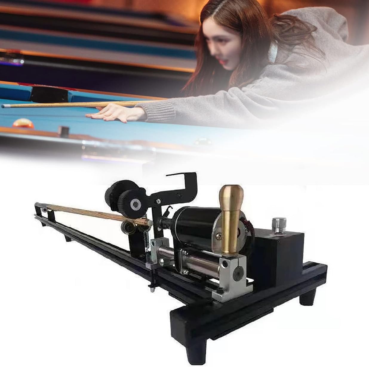 7 in 1 Billiard Snooker Pool Cue Tip Repair Tool Kit - Professional Cue Tip Clamp, Leather Replacement & Shaft Straightener for Pool Players - Perfect for Home Game Rooms & Billiard Clubs