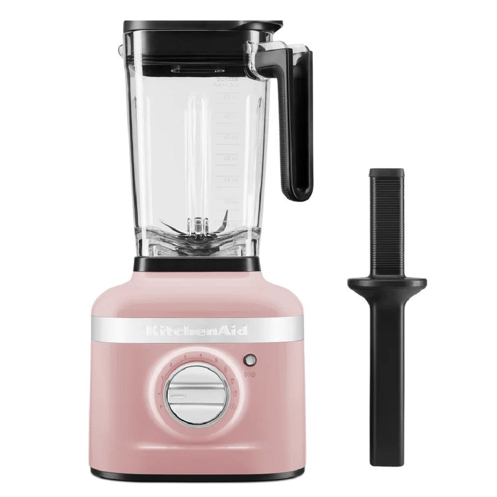 KitchenAid KSB4027 500W 5-Speed Countertop Blender with Glass Jar - Perfect for Smoothies, Soups & Cocktails (Dried Rose Color) | Compact Kitchen Appliance for Home & Commercial Use