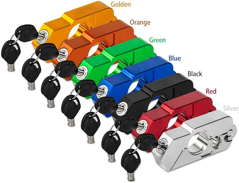 Universal Motorcycle Lock Anti-Theft Grip Lock - Blue Handlebar Throttle Security Lock for Enhanced Motorcycle Safety and Theft Prevention in Parking and Storage