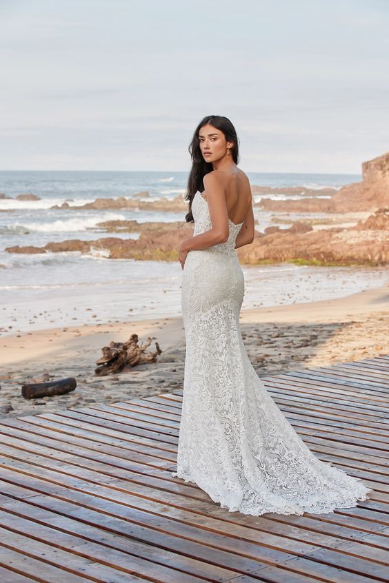 Willowby Yesenia Wedding Gown - Elegant Lace Bridal Dress for Bride, Perfect for Beach, Garden & Outdoor Ceremonies