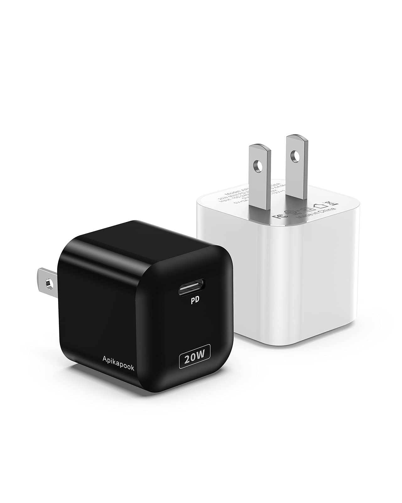 20W USB C Wall Charger 2-Pack - PD3.0 Fast Charger Block for iPhone 13/12/11 Series, Samsung Galaxy, iPad & More | Compact Power Adapter with Quick Charge | Perfect for Home, Office & Travel