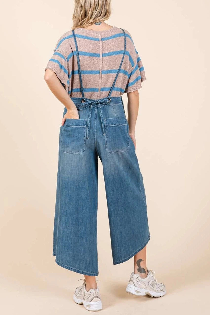 Stylish Eva Denim Overalls for Women - Comfortable & Trendy Jumpsuit with Adjustable Straps - Perfect for Casual Outings, Workwear & Fashionable Street Style