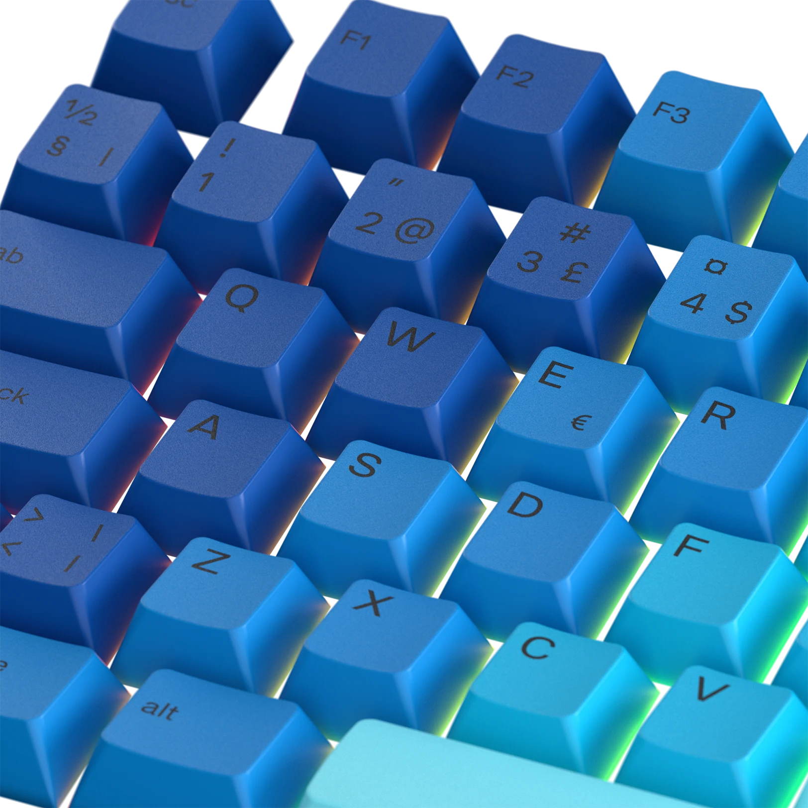 Ocean Nordic Keycaps - PBT Dye-Sublimation Keycap Set for Mechanical Keyboards (Cherry MX Compatible) - Perfect for Gaming, Typing & Custom Keyboard Builds