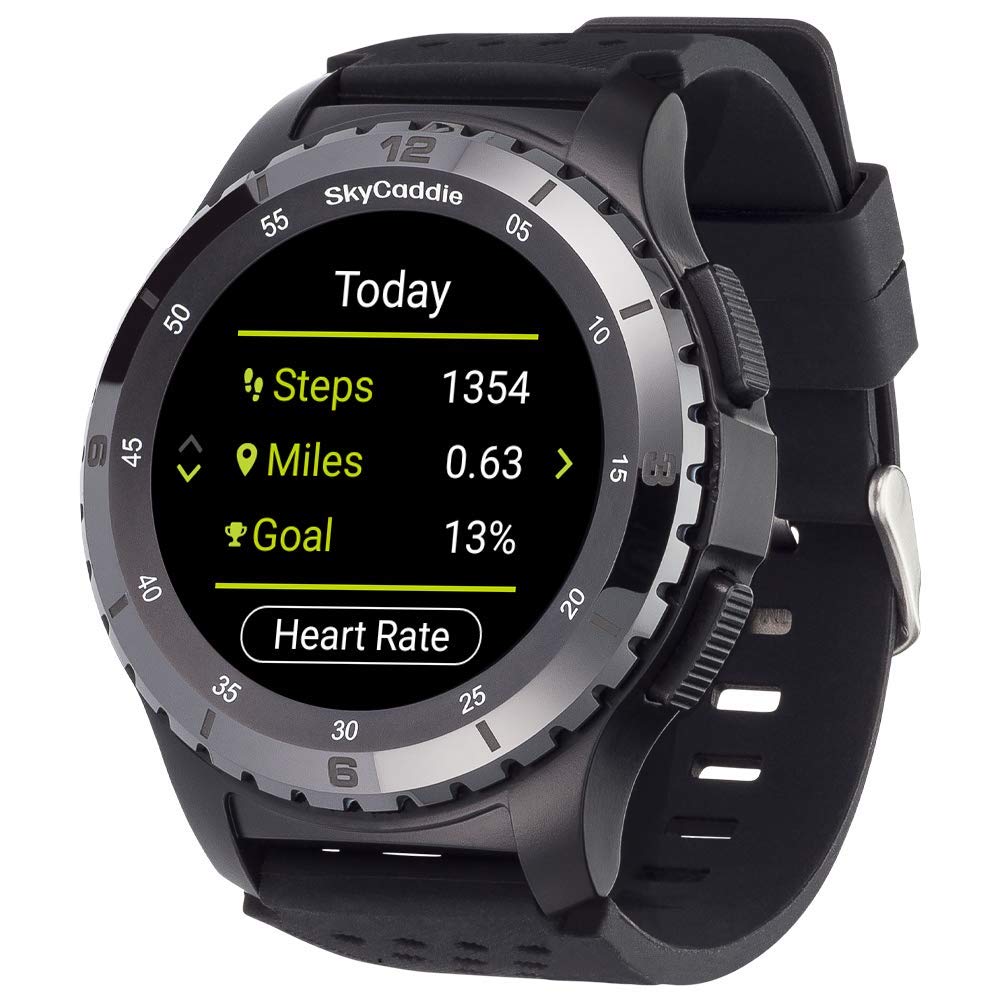 SkyCaddie LX5C Golf GPS Watch with Ceramic Bezel - Black | Accurate Yardage Measurements for Golfers | Perfect for Course Play & Practice Sessions
