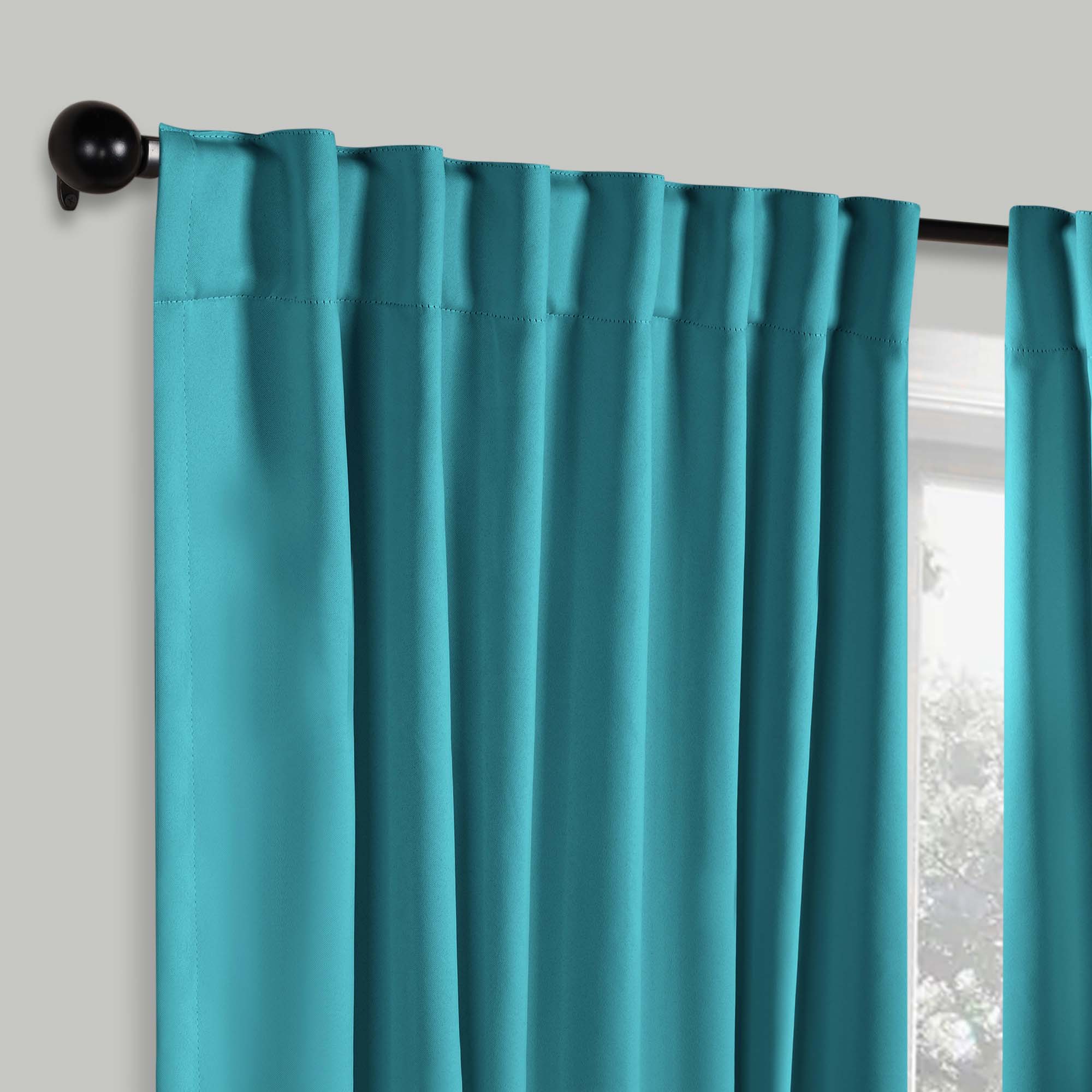 Premium Blackout Curtains for Bedroom - Solid Room Darkening Window Drapes with Back Tabs (Set of 2 Panels) - Perfect for Home Theater, Nursery & Light Sleepers