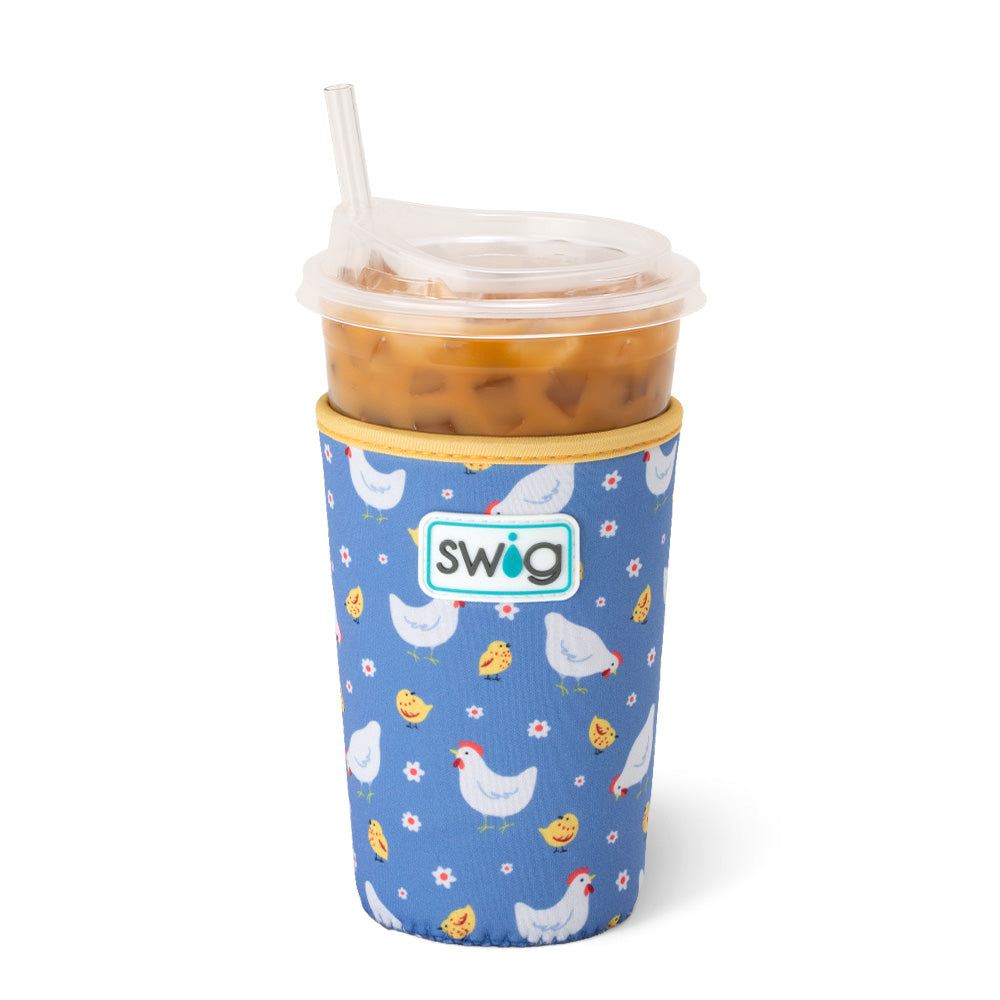 Chicks Dig It Medium Iced Cup Coolie - Insulated Beverage Sleeve for Coffee, Tea & Cold Drinks - Perfect for Office, Travel & Outdoor Activities