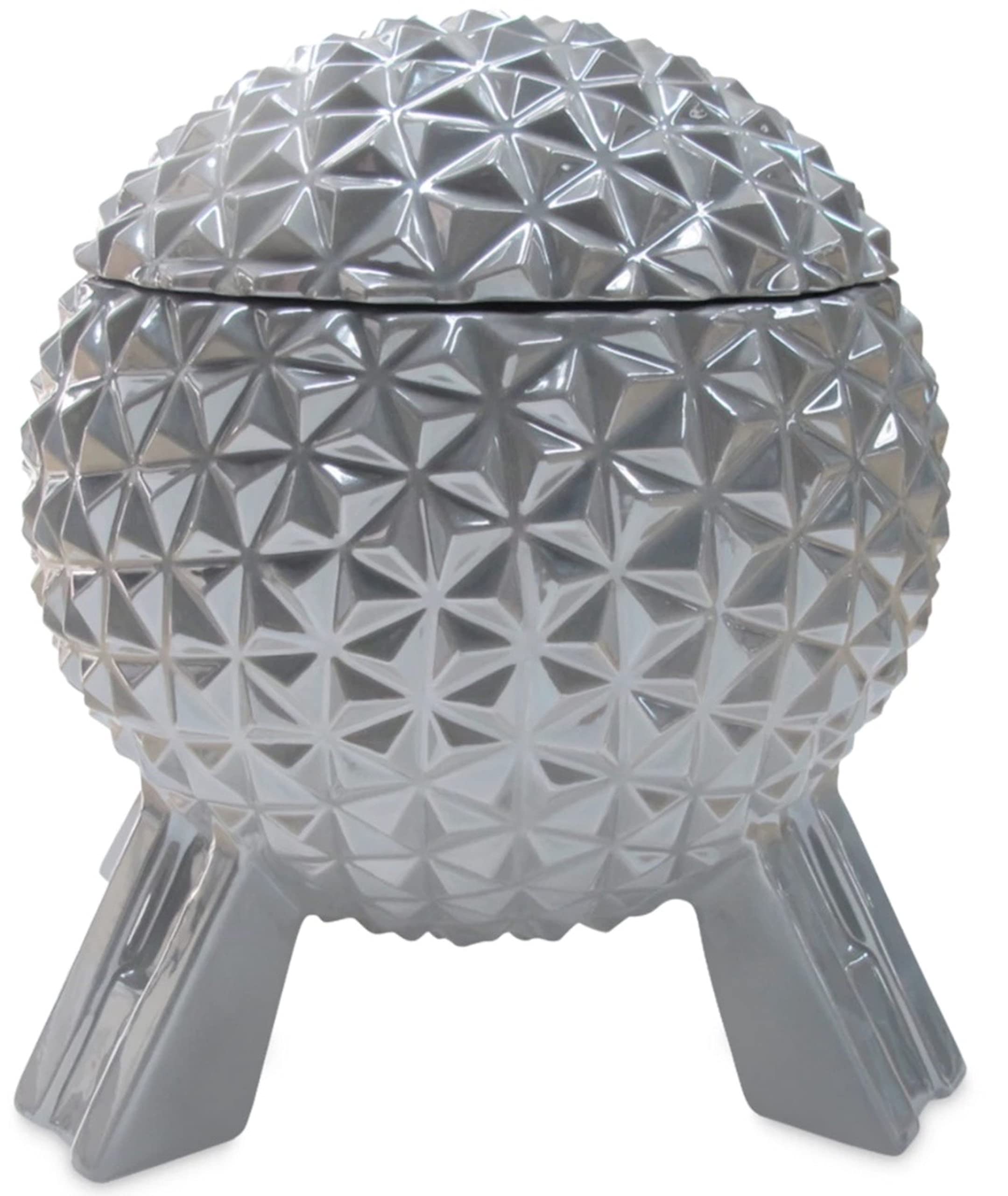 Disney Parks Exclusive Ceramic Cookie Jar - Spaceship Earth Design - Perfect for Disney Fans & Collectors - Great for Kitchen Storage & Gift Giving