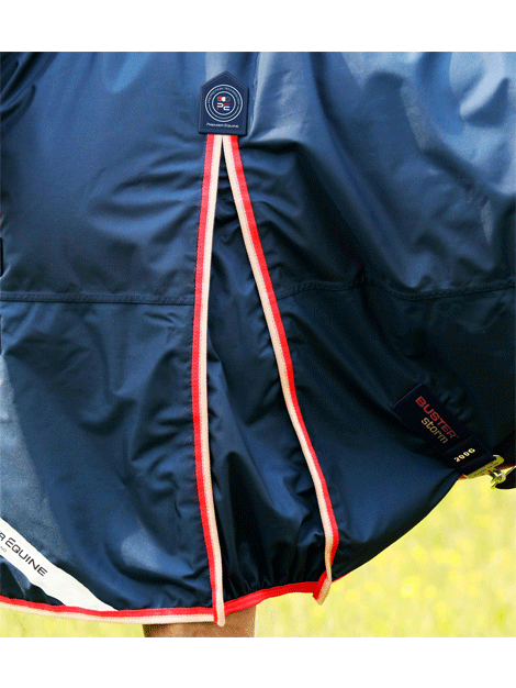 Premier Equine Buster 200g Turnout Combo with Snug Neck - Heavyweight Horse Blanket for Winter Protection - Ideal for Cold Weather Riding and Stable Use