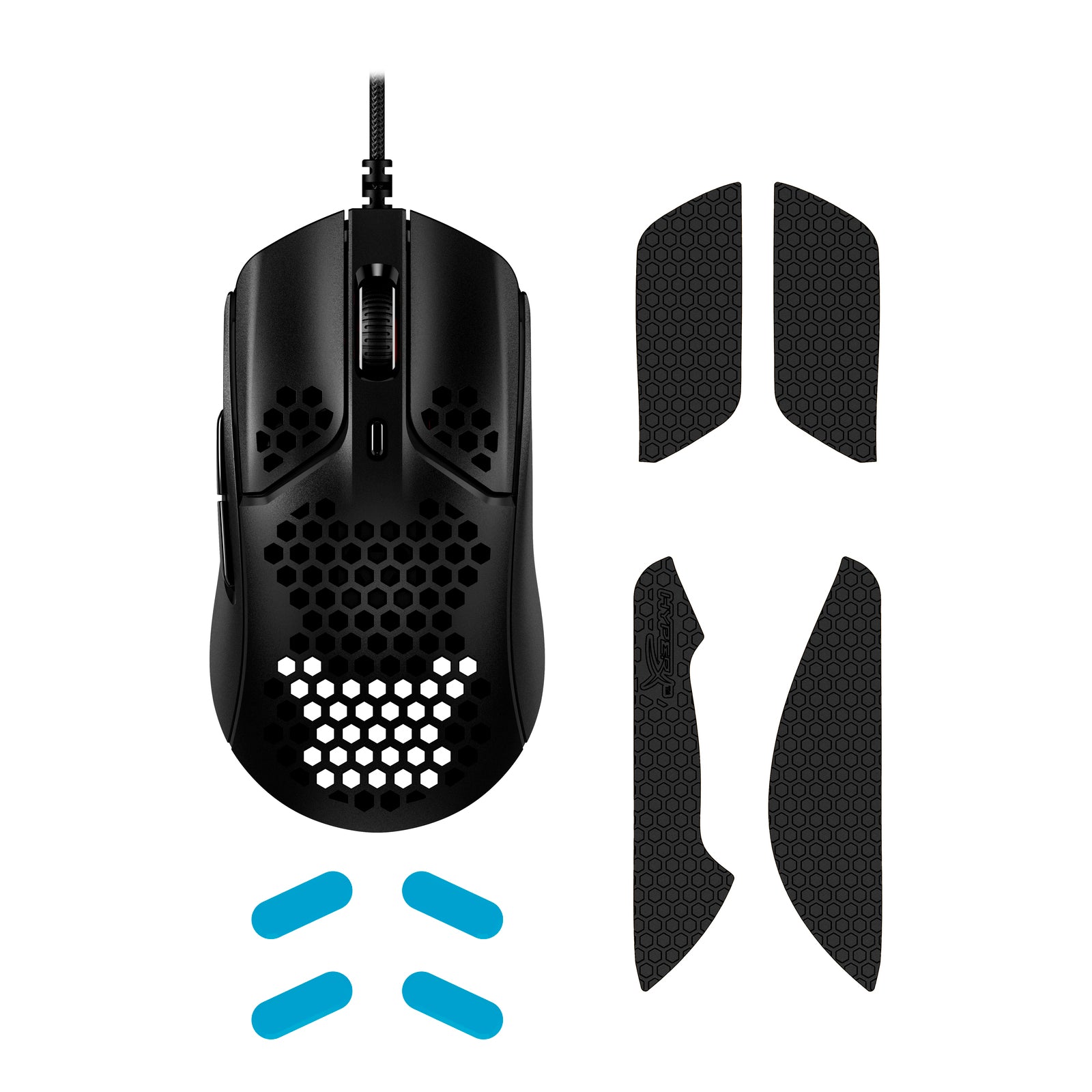 HyperX Pulsefire Haste Wireless Gaming Mouse - Lightweight Honeycomb Design, 59g Ultra-Light, 16K DPI, Omron Switches - Perfect for FPS, MOBA & Esports Gaming