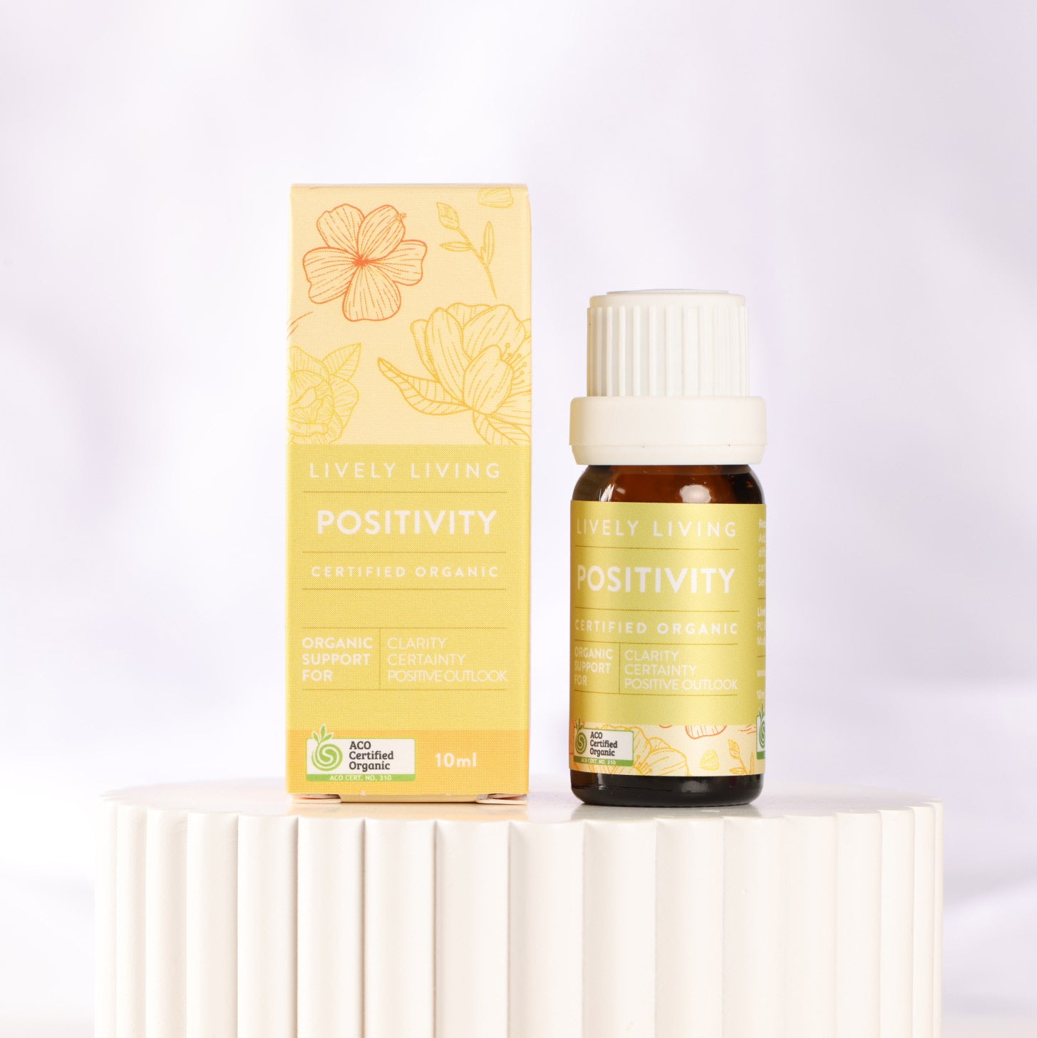 Organic Positivity Essential Oil 10ml - 100% Pure Aromatherapy Oil for Diffuser, Massage & Relaxation - Boost Mood & Reduce Stress