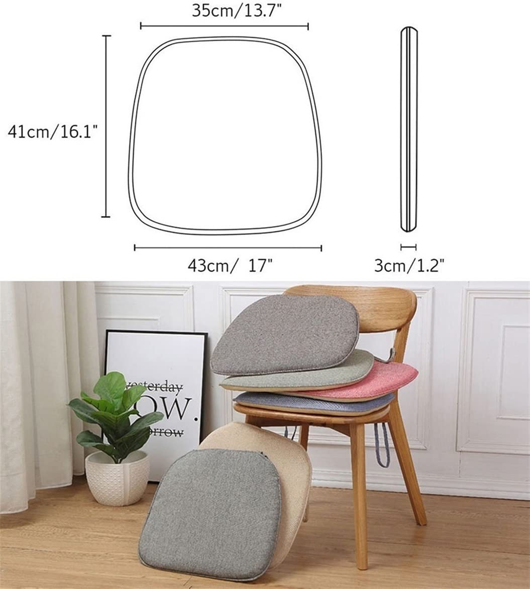 1/2/4 Pack Non-Slip U-Shaped Chair Cushions for Dining Chairs - Machine Washable Seat Pads for Indoor & Outdoor Use - Perfect for Kitchen, Patio, Office & Dining Room (Blue, Set of 1)