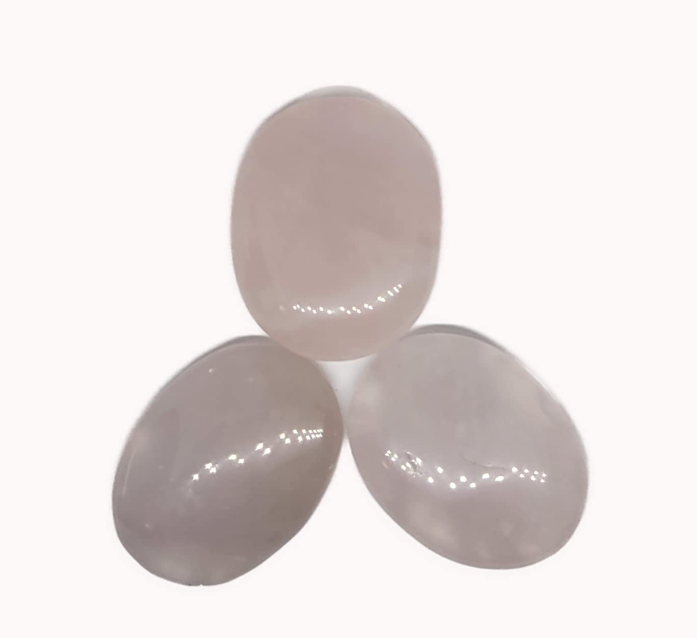 Pachamama Essentials Rose Quartz Worry Stone - Oval Pocket Palm Stone for Anxiety Relief, Stress Reduction & Meditation - Polished Tumbled Crystal Therapy Stones (Rose Quartz) - Perfect for Relaxation, Mindfulness & Emotional Healing