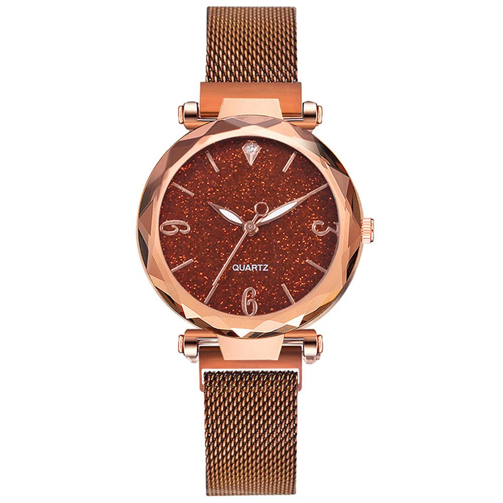 Starry Sky Watch for Women - Gierzijia Magnetic Steel Strap Quartz Wristwatch with Colorful Dial, Easy to Wear - Perfect Gift for Mother, Wife & Friends | Ideal for Daily Wear, Office, Parties & Special Occasions