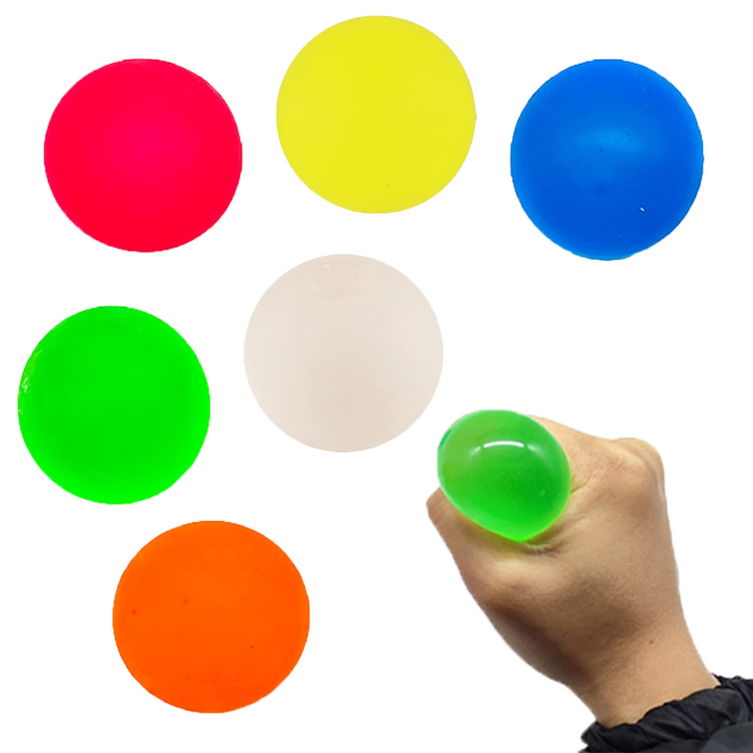 6Pcs Slow Rise Squishy Stress Relief Balls - 2.4