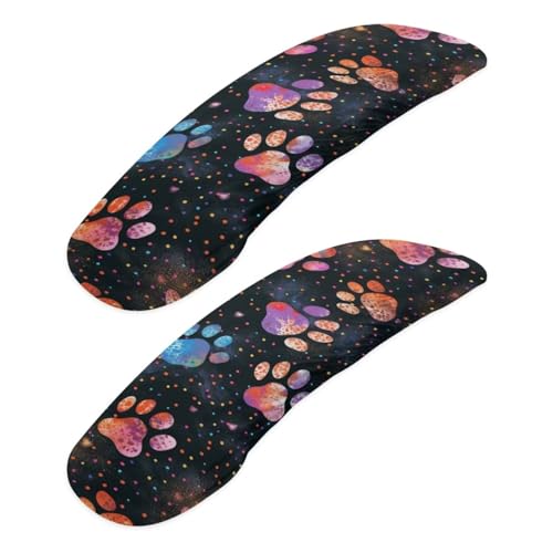 Black and Multi - Dog Paw