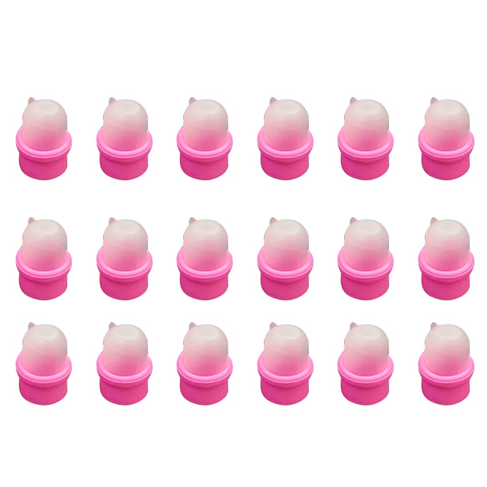 Beaupretty 20pcs Gel Nail Polish Remover Soaker Caps - Reusable Nail Art Removal Tools for Easy At-Home Manicures | Perfect for DIY Nail Care & Salon Professionals