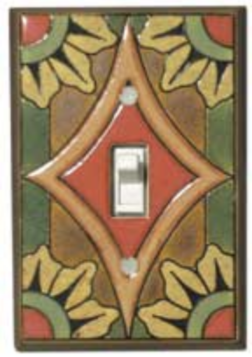 All Fired Up Single Switch Plate Cover - Malibu Style #CO199 - Perfect for Home Decor and Electrical Safety Upgrades