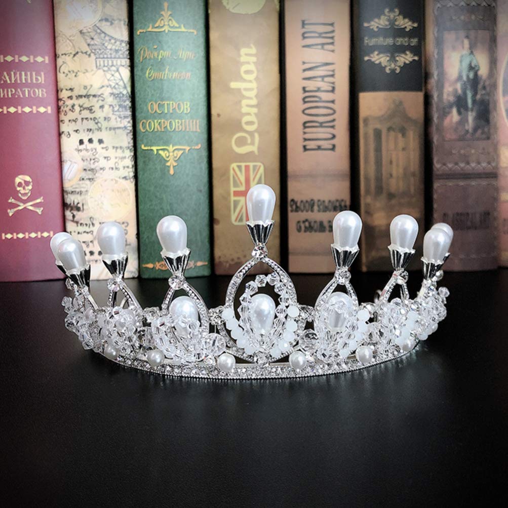 Beaupretty Princess Crystal Tiara Crown - Elegant Rhinestone Headband for Women, Prom, Wedding, Pageant & Party - Sparkling Hair Accessory for Brides, Queens & Special Occasions