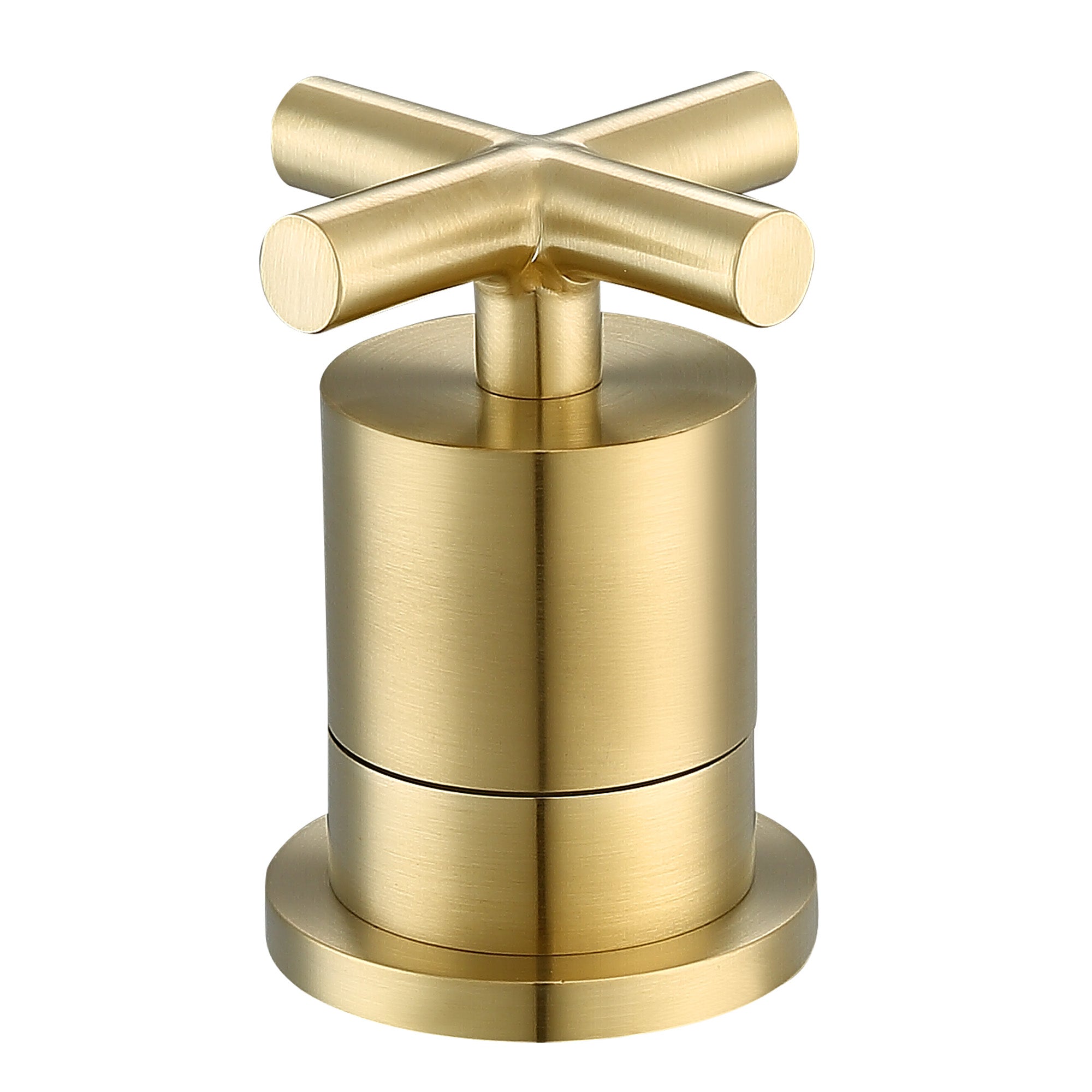 Ancona Ava Widespread 3-Hole Bathroom Faucet with Cross Handles in Brushed Champagne Gold - Perfect for Modern Bathroom Vanities and Powder Rooms