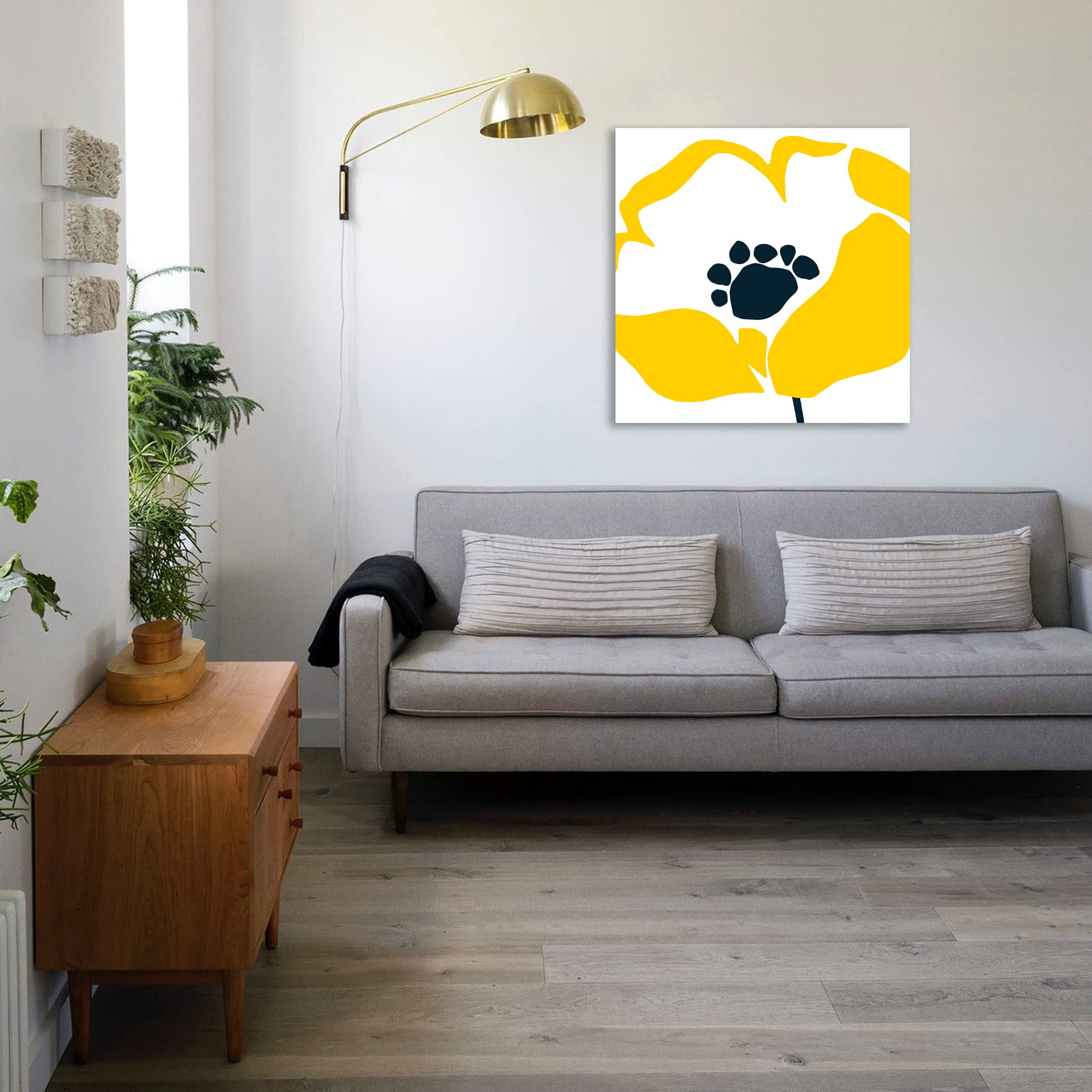 Pop Art Floral II Gallery Wrapped Canvas Print by Wild Apple - 30x30 Inch Modern Wall Art for Living Room, Bedroom & Office Decor