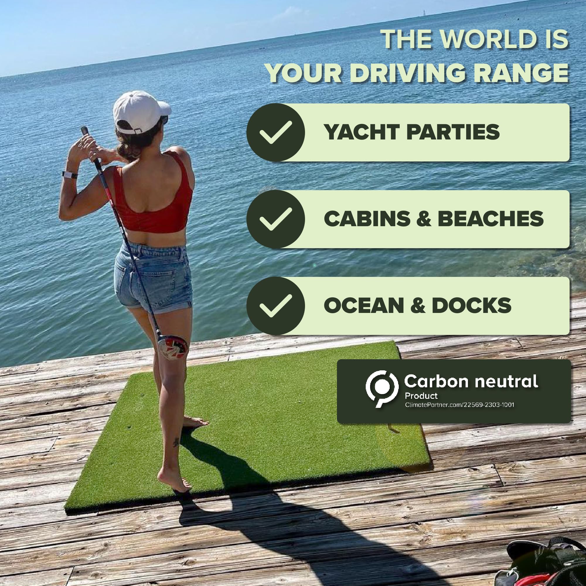 Eco-Friendly Biodegradable Golf Balls - Water Soluble & Dissolves in 2-4 Weeks | Perfect for Outdoor Practice & Ocean-Friendly Training | Great Golf Gift for Men & Women | Set of 96 Balls for Driving Range & Backyard Practice