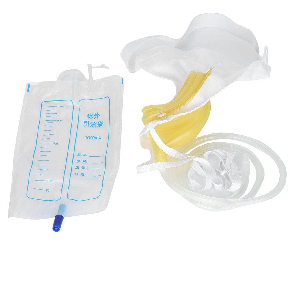 Disposable Urinary Catheter Bags for Adults - Latex-Free Silicone Wearable Urinal System with Anti-Backflow Design | Leak-Proof, Odor-Control for Elderly Men & Women | Ideal for Home Care, Hospital Use & Travel Convenience