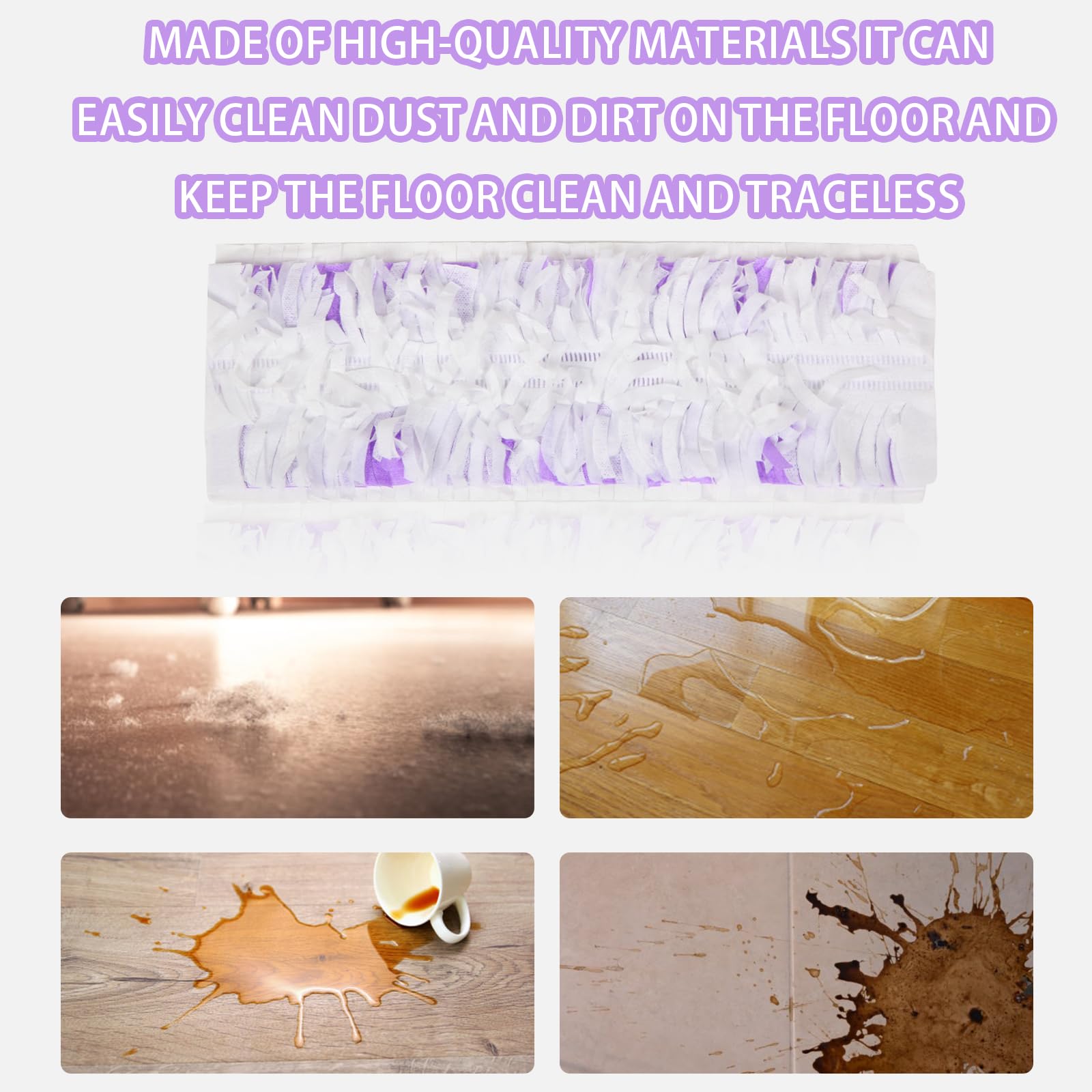 15-Pack Disposable Power Mop Refills for Swiffer PowerMop - Multi-Surface & Wood Floor Cleaning Pads Replacement - Ideal for Quick Home Cleaning & Hardwood Floor Maintenance